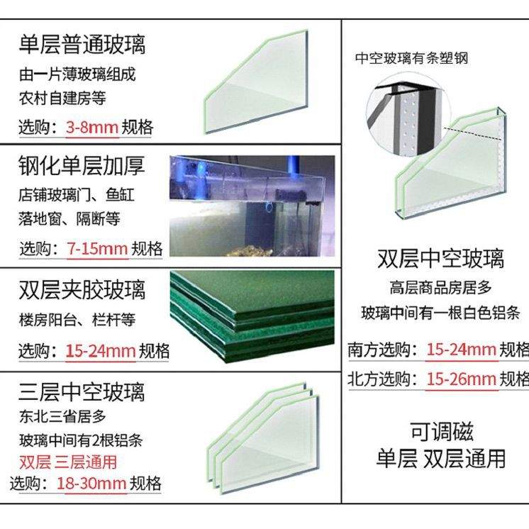 方形磁性双层擦玻璃神器 高层窗户清洗家用工具