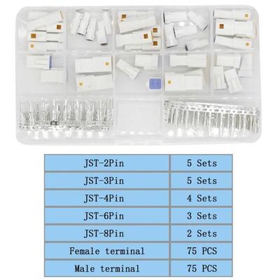 188Pcs/19套JST02R-JWPF-VSLE2/3/4/6/8PinJST02T03R04R