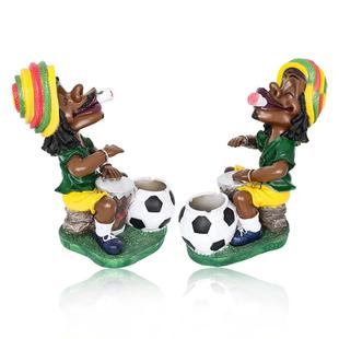 新款牙买加树脂烟灰缸时尚个性烟鬼造型烟灰缸Resinashtray