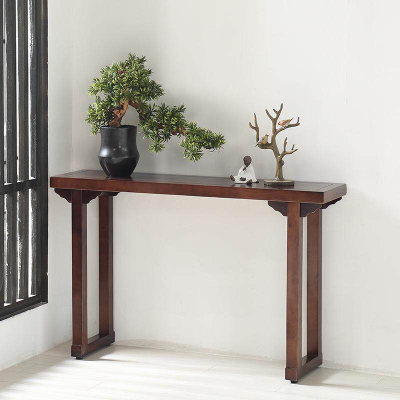 新中式纯实木玄关桌玄关台条案现代简约玄关柜长条供桌靠墙边几桌