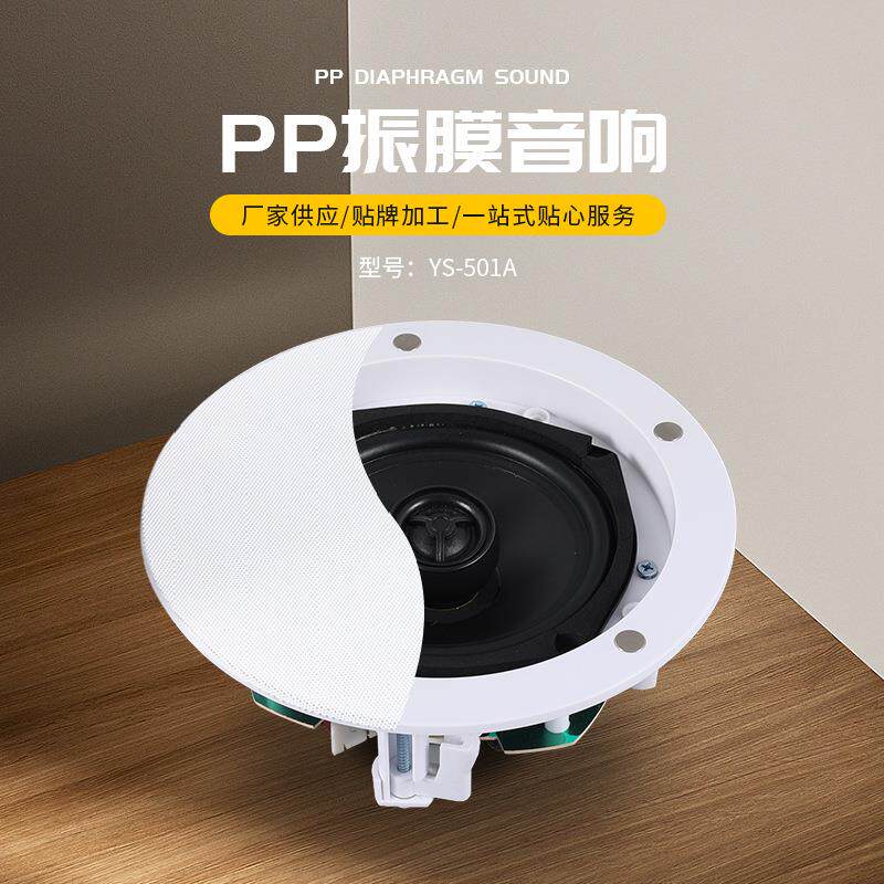 供应定阻YS-501A吸顶音响天花喇叭吊顶音响喇叭吸顶喇叭扬声器