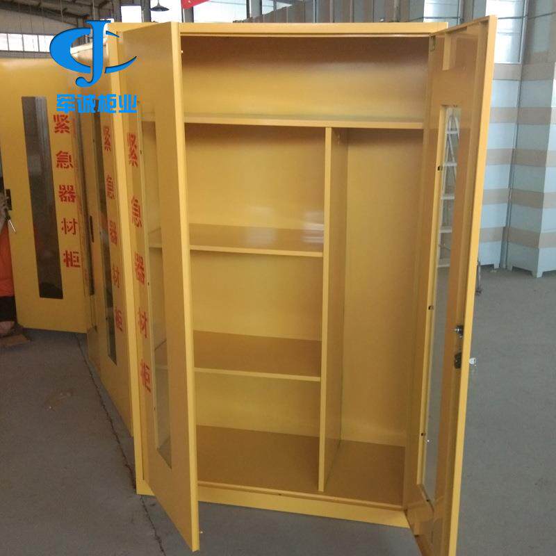 河北军诚应急器材柜/装备柜/物资储存装备工具柜/展示防护铁皮柜图片
