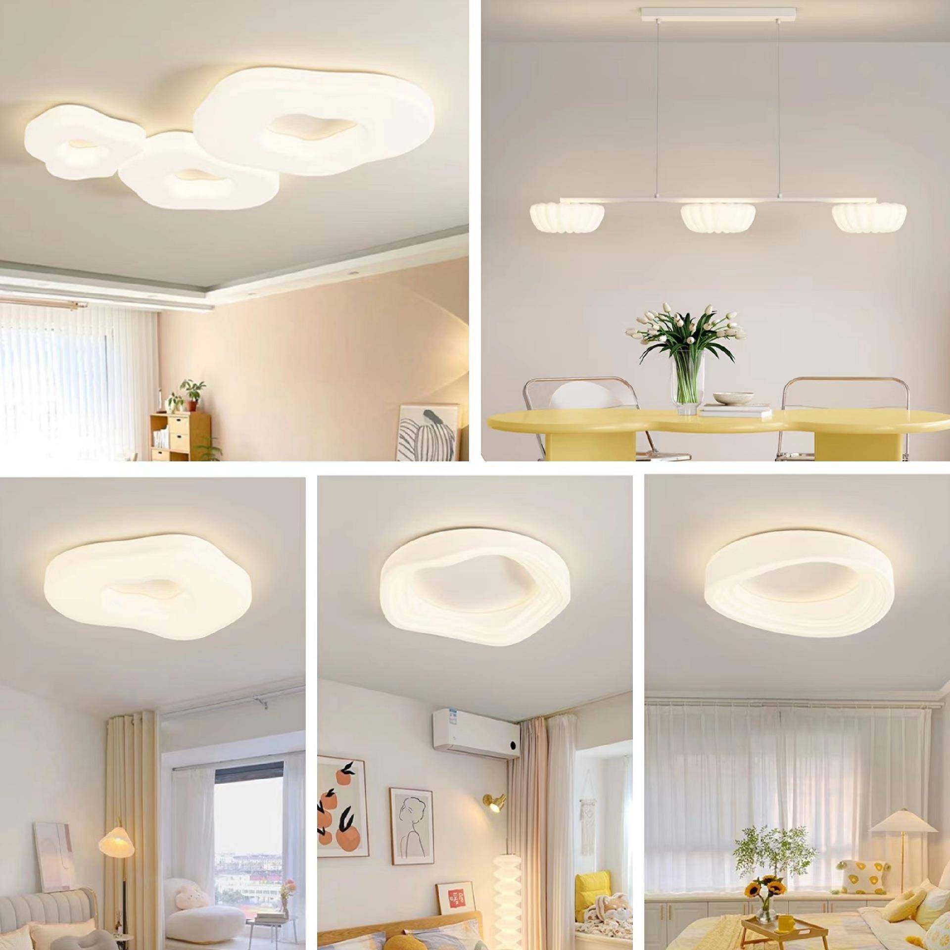 奶油风LED全光谱护眼套餐房间吸顶灯饰客厅卧室灯具现代简约家装,农机/农具/农膜,其它农用工具,淘宝优惠券,粉丝福利购,淘宝优惠卷