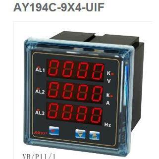 直销AY194C-9X4-UIF可编程电流电压频率表AOYI上海奥仪电器