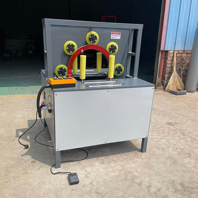 水平缠绕打包机钢管型材包装机直线型缠膜机编织袋打包机自动断膜