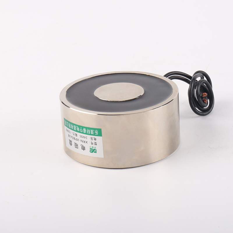 销售圆形吸盘式电磁铁XRN-XP80/38吸力强工业用电吸铁100公斤力量