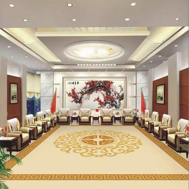 OQ5M加厚商用会议室办公室贵宾接待室地毯会客厅满铺羊毛地毯