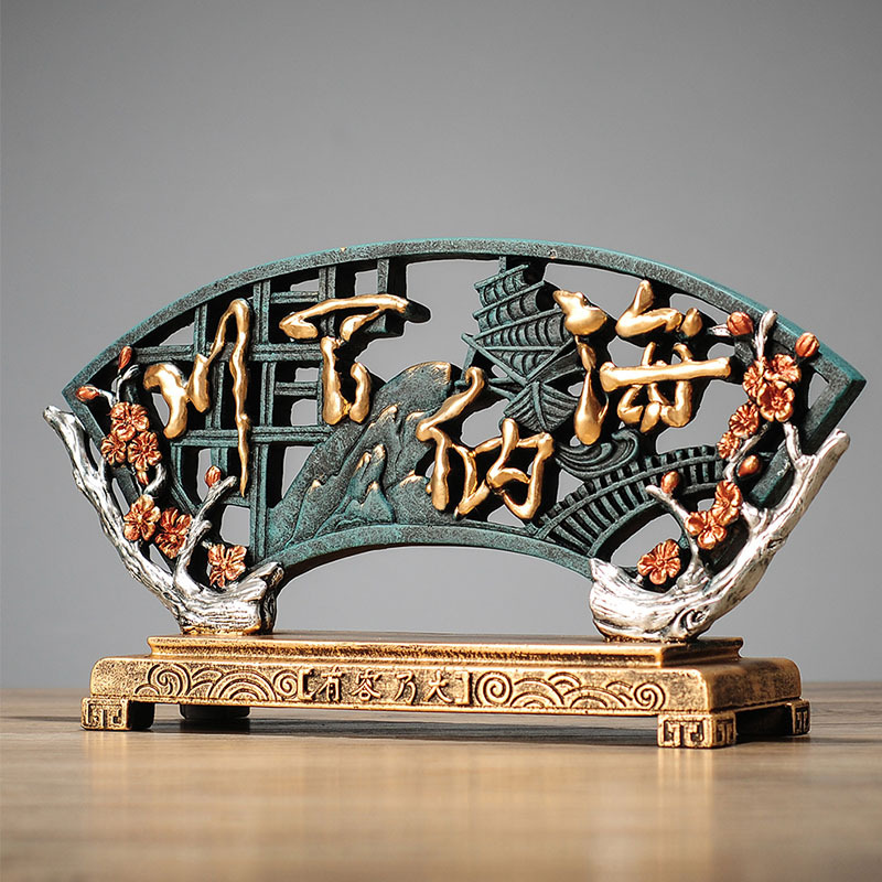 中国风茶几装饰品禅意家居客厅玄关电视柜酒柜新中式摆件货源