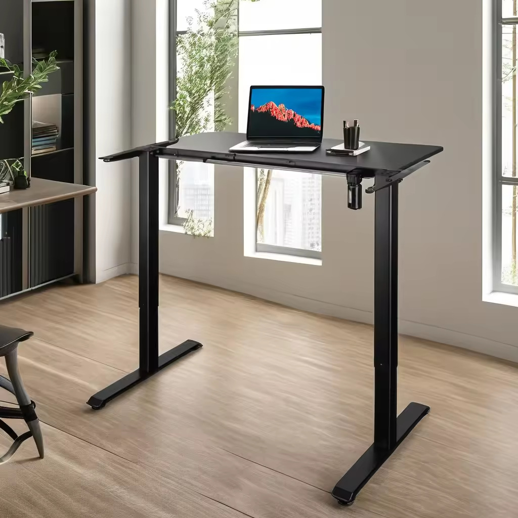 厂家昇华科技智能电动升降桌架双电机办公学习电脑桌智能升降桌架