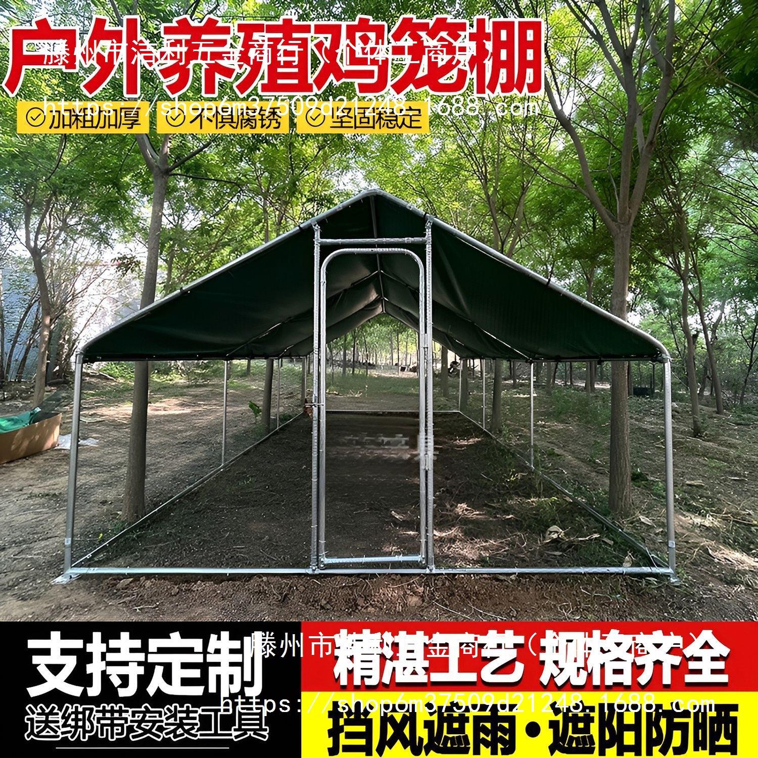 鸡笼室外家用养鸡遮雨棚户外大号家禽养殖笼棚搭建孔雀鹅鸭鸡舍棚