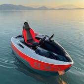 网红拉丁船电动冲锋舟景区水上漂移游玩快艇