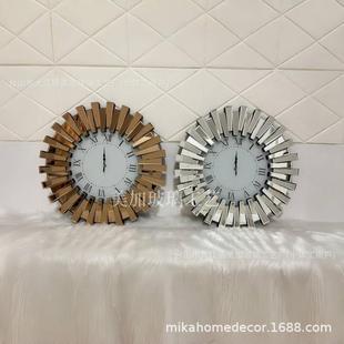 60X60CM 饰钟 现货 轻奢齿轮罗马钟表挂钟壁挂装