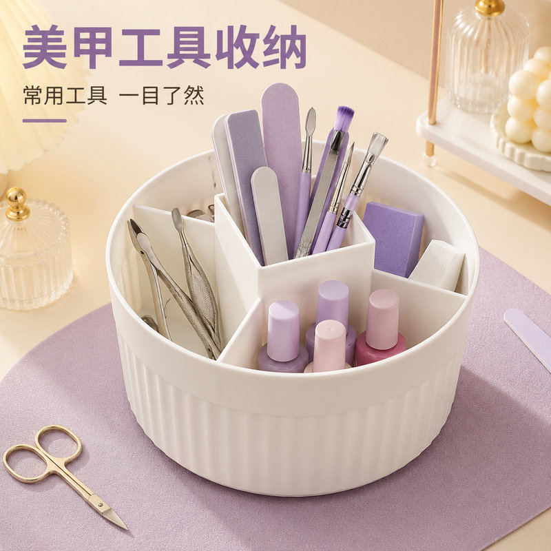 桌面收纳盒纯色化妆刷收纳筒口红盒家用客厅化妆品置物架笔筒