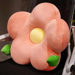 ins风花朵抱枕沙发客厅靠垫办公室腰垫靠背垫护腰枕靠枕床上轻奢