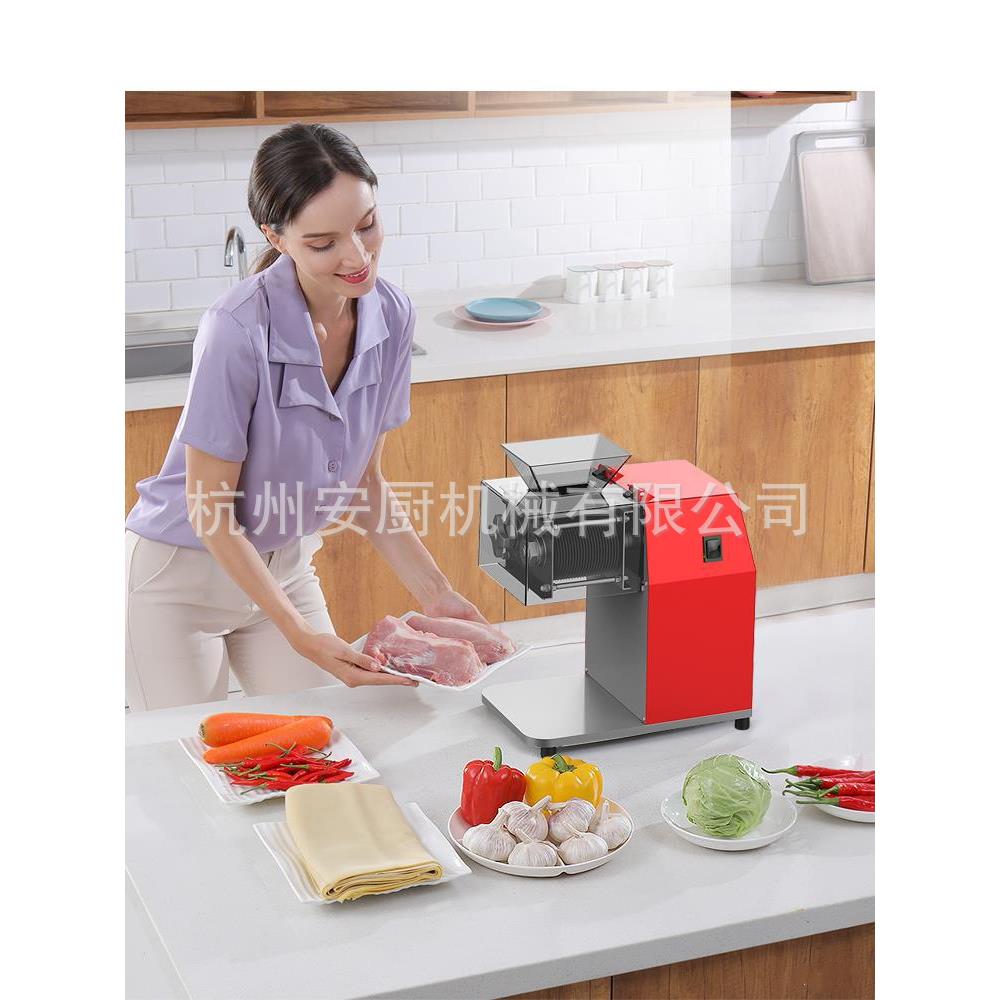 厂家直供 电动小型台式切片机切丝机绞肉机机