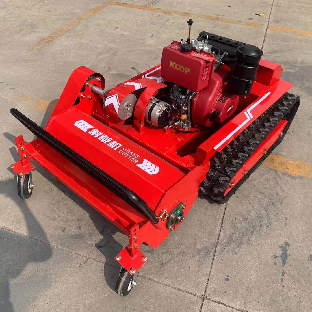 油江苏带遥控割草机 汽园林动割草碎草机 全自履式除草机厂家价格