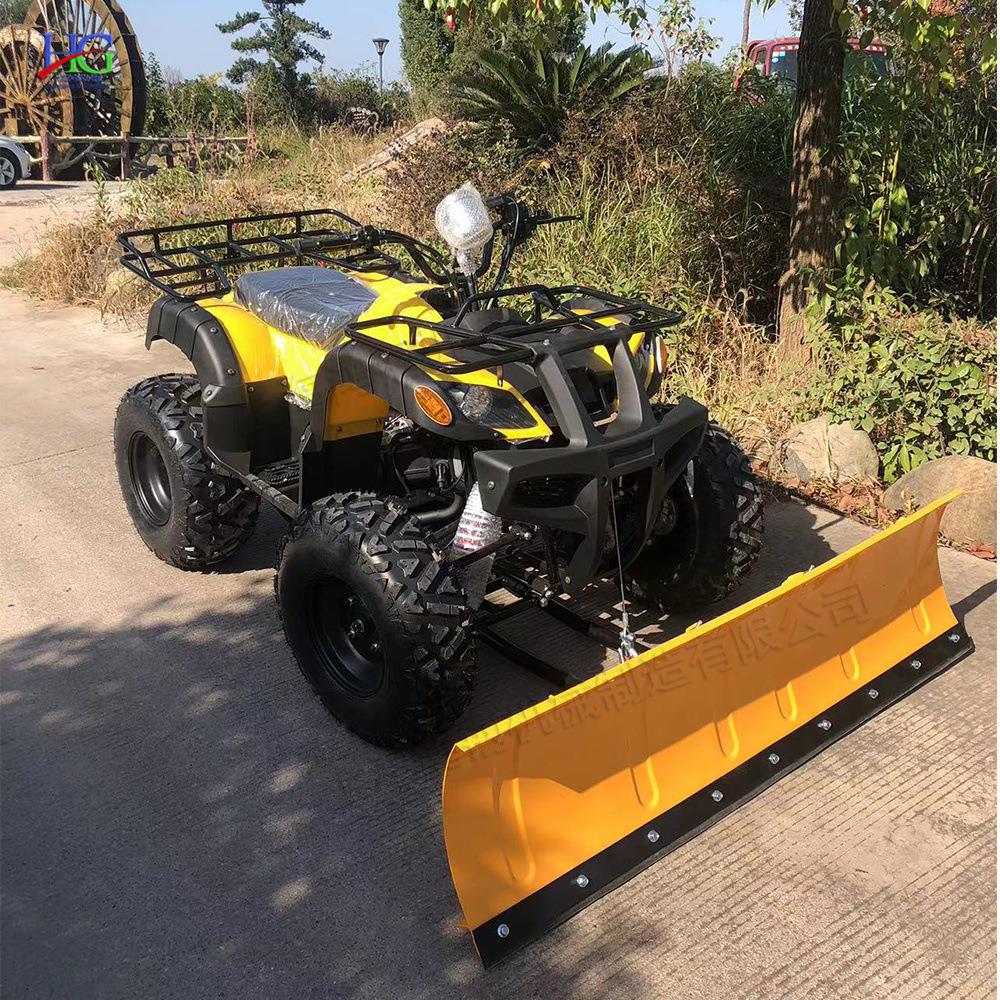沙滩式越野四轮RJE座驾推雪机马路人行道铲雪机 清高速公路积雪扫