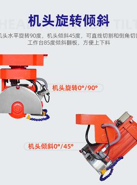 石材切割机大理石岗岩石英石岩板台式面HLSQ350三灶台背景花墙轴