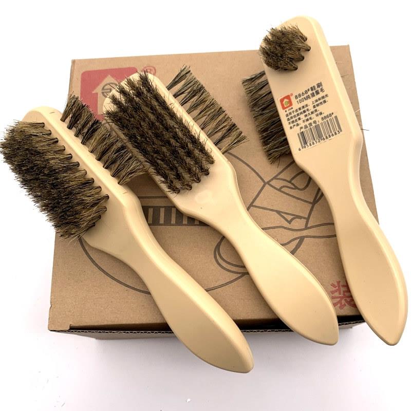 厂家货源猪鬃三用鞋油刷子 皮鞋刷子 日用百货 两元店货源