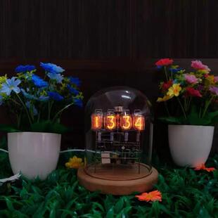 IN12辉光管钟 复古赛博朋克桌面摆件 散件DIY 创意时钟 怀旧手工