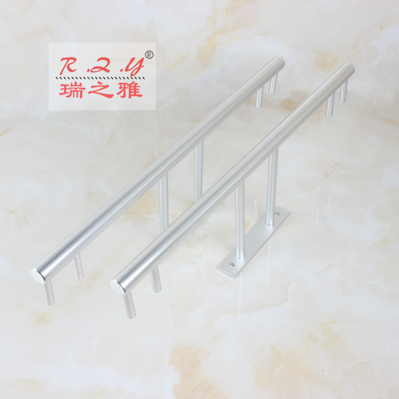50/60cm太空铝阳台固定式晾衣架顶装支架晒衣架晾衣杆基座吊座杆
