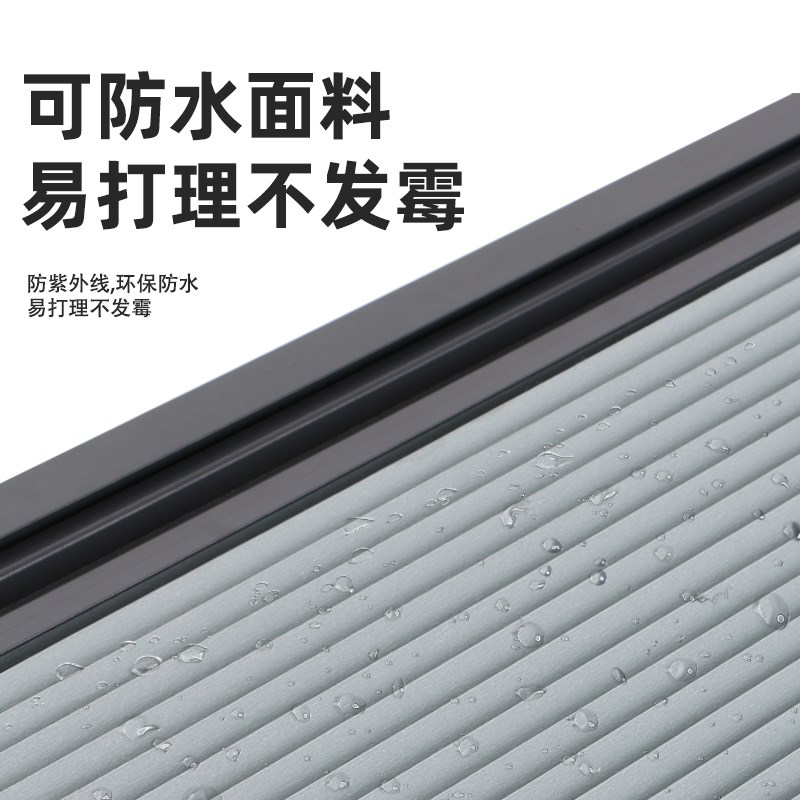 铝合金蜂巢折叠门帘房间隔断推拉移门隐形衣帽间防水卧室保温隔热
