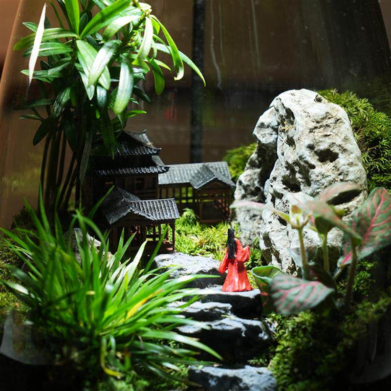 【青苔山海间】桌面微景观生态瓶苔藓植物石头造景摆件新中式装饰