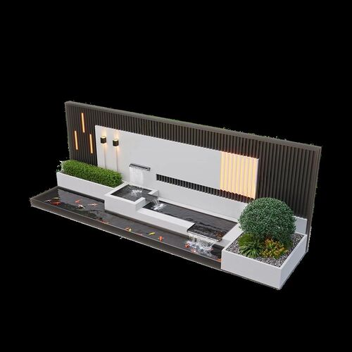 院子水幕墙照壁定制庭院花园露台不锈钢叠水景墙流水屏风影壁墙