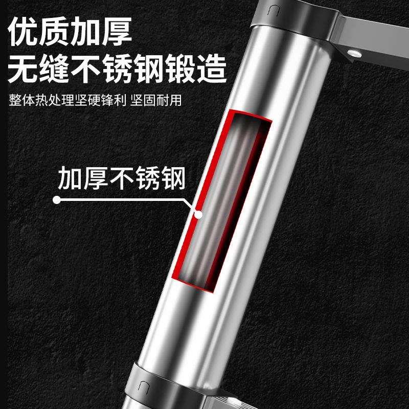 匠之诚不锈钢伸缩梯子多功能家用人字梯便携折叠梯竹节梯升降步梯图片