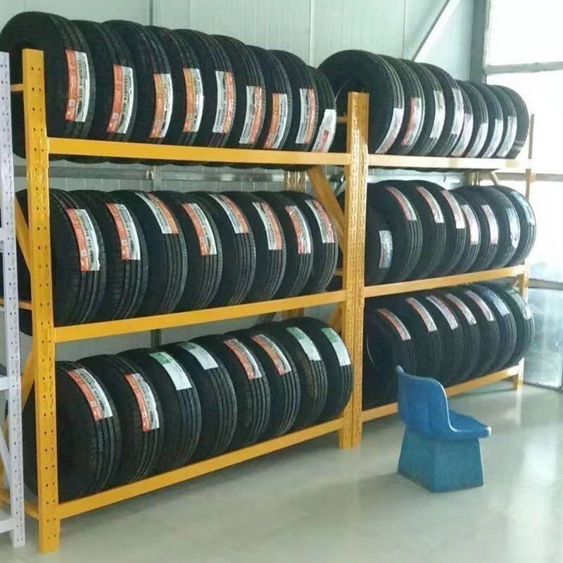 轮胎货架汽车用品展示架拆装挂墙车库调节移动修理店金属架子落地