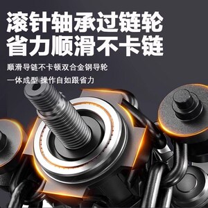 手拉葫芦1T/3/5吨三角倒链家用小型升降圆形起重机单链手动葫芦吊
