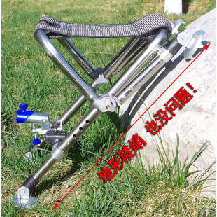 野钓全地形小钓椅多功能便携折叠钓鱼椅超轻不锈钢可升降钓鱼椅子