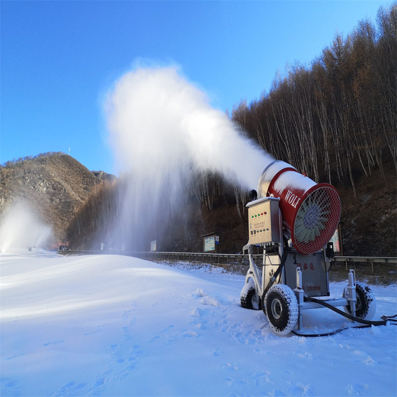人工造雪机原理 出雪量大 雪质细腻 诺泰克造雪机厂家