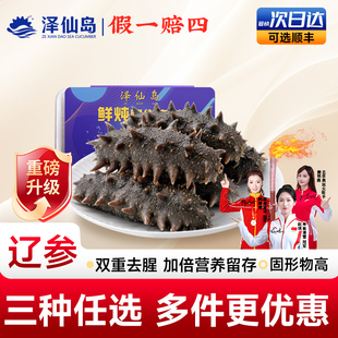 大连海生海参海渗官方旗舰店开袋即食辽刺参鲜活冷冻包装袋一斤