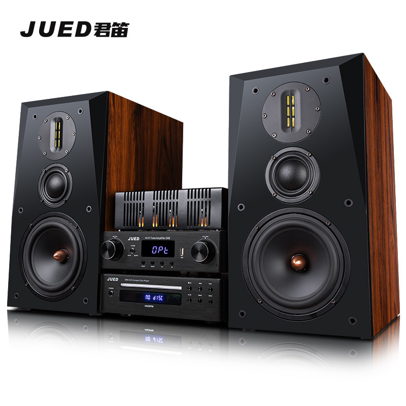 JUED君笛 S306发烧胆机组合音响三分频6.5寸hifi书架