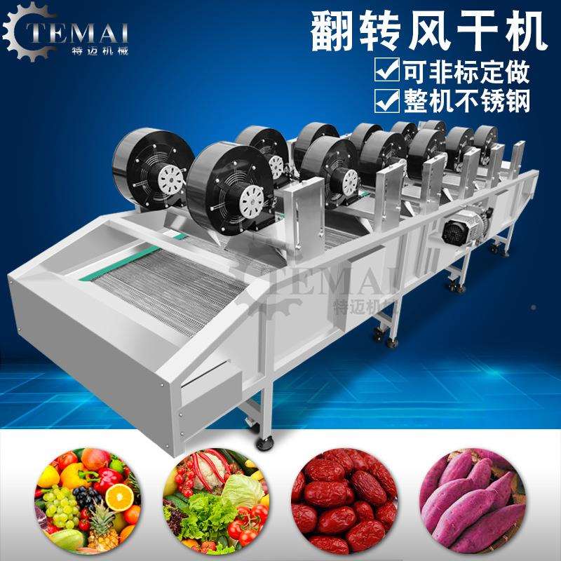 商杭椒清洗风干线式ORN低温用翻转果蔬除水风干机脆梅风干设备