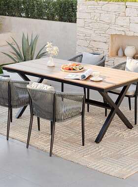 艾藤嘉户外庭院桌椅室休露天露台花园院外15999子外摆闲藤编椅民