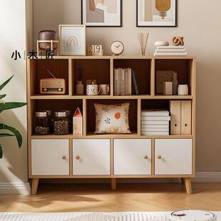 见详情简书柜带腿落地架书易简约现代置物架客厅收纳生柜学组合储