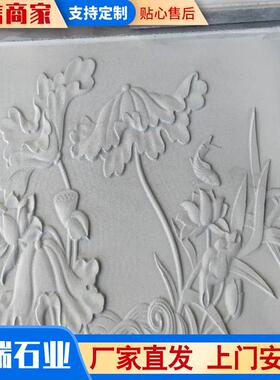 户外水庭院影壁墙石画雕壁44420画青石雕刻壁摆件山画人物浮雕壁