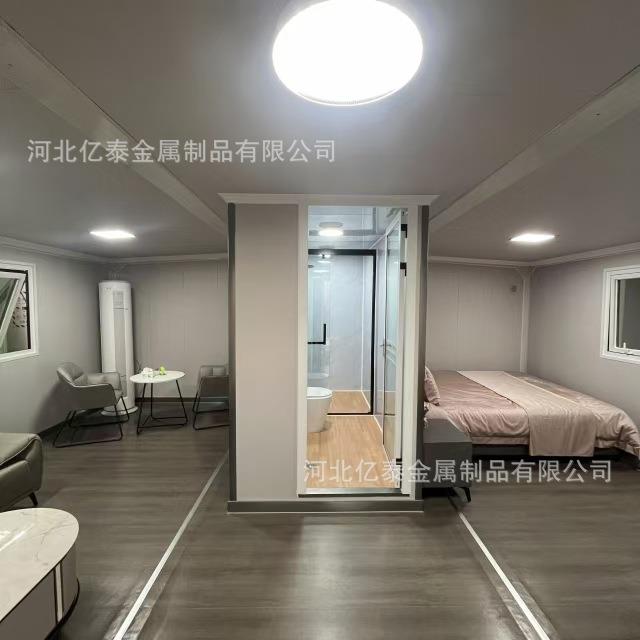 外贸集装移动房屋带装修住箱折23-58叠翼式拓展房人集装箱双翼箱