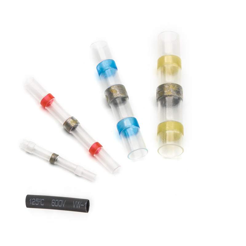 250pcs 盒装防水焊锡环热缩中接端子 焊锡环热缩套管接线端子