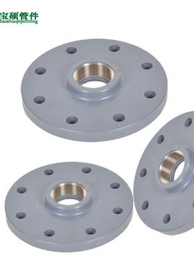 UV法11033C法兰丝口盲板塑料堵板封板PPVC管盲工业兰级给水管接头