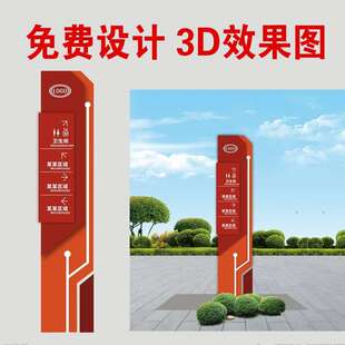 区物业户XWM发外导视牌精神垒商场指引路牌导向小堡LED广告光立牌