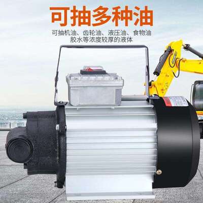 灼濛泵电动抽油泵柴油12v24v22机0v自吸压油抽油WKS机油泵液齿轮