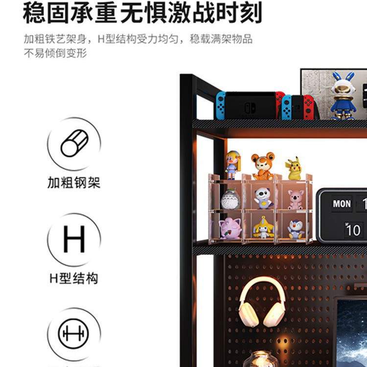 办公室桌面多层整理架小架子简易书架小型铁艺置物架书桌上收纳架