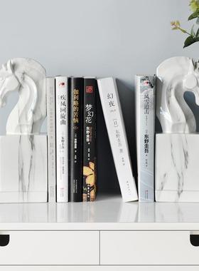 办跨境创意工书档书靠摆件居客厅书房桌面公NX0117家室树脂艺摆饰