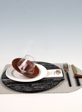 样板间创意高摆端软装餐盘KAS厅设陶瓷西餐盘摆台餐桌套装餐软西