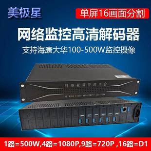 矩高清监控视解码 器ONVIF图像接OYS拼阵处理器网 器视频频监控解码