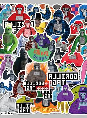 100张大猩猩gorillatag贴纸ins潮流VR游戏周边DIY装饰贴画