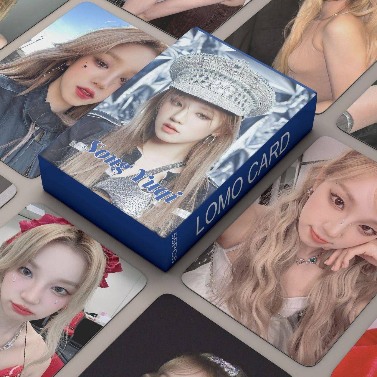 新55张GIDLE宋雨琦单人小卡Song Yuqi SOLO自制卡饭制LOMO卡